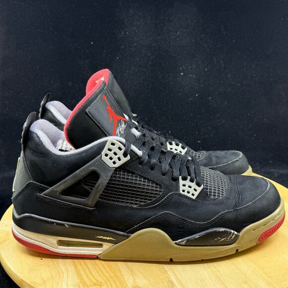Air Jordan 4 Retro Bred 2012 308497 089 Black/Cement Grey/Fire Red Size 11.5 main image 4